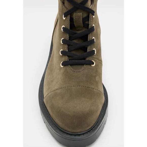 All Saints Combat Boot in Dark Olive NWOB Size 40/10 - Picture 3 of 12